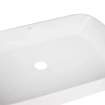 Комплект Qtap Scorpio: Раковина накладна прямокутна 550х390х120 мм Matt Black + Донний клапан PU03 — Photo 4
