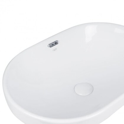 Раковина Qtap Leo 590x400x170 White з донним клапаном QT11114028W — Photo 4