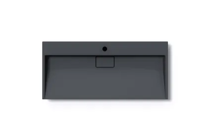 Умивальник (раковина) VBI ESTE 100 BLACK 1/O накладний — Photo 2