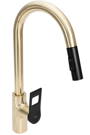 Змішувач для кухні REA SOUL BRUSHED GOLD матове золото * — Photo 2