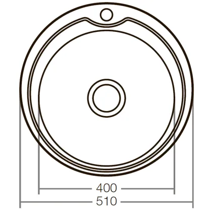 Мийка кухонна ZERIX Z510-08-180E (satin) (ZX1586) — Photo 3