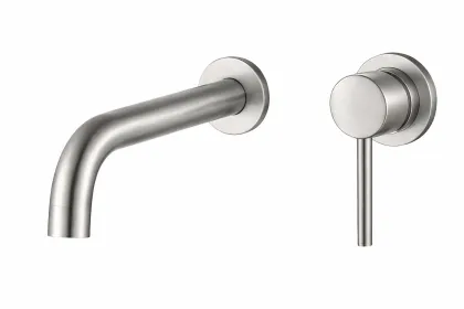Змішувач для раковини VBI MILANO LONG NICKEL прихованого монтажу