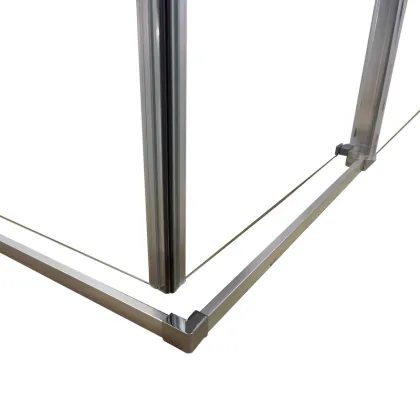 Душова кабіна без піддону Koer SR SC03-100x100x200-TR-01 прозоре скло Easy Clean 6мм, хром (KR5357) — Photo 9