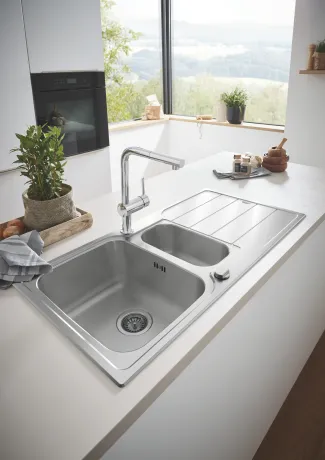 Мийка для кухні із нержавіючої сталі Grohe K500 (31572SD1) — Photo 1