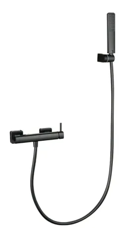 IMEX TOSCANA BPVD BLACK GUN METAL Змішувач для душу з душовим набором, PVD графіт