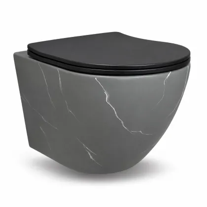 Підвісний унітаз VBI VULCANO GREY STONE MATT TORNADO
