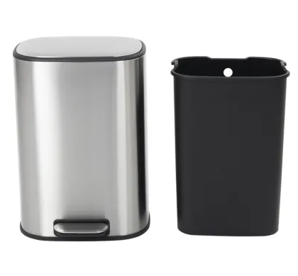 Відро для сміття з плавним закриттям овальне Mixxus Premium Diverse-TC0112 SS Color 12л колір наржавійка (MI7079) — Photo 8