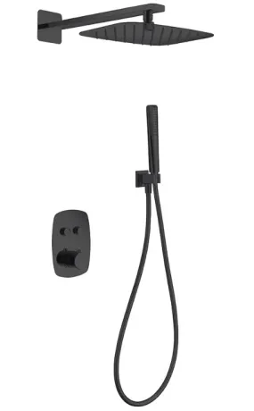 IMEX HIDRA MATT BLACK Набір для душу термостатичний, чорний матовий
