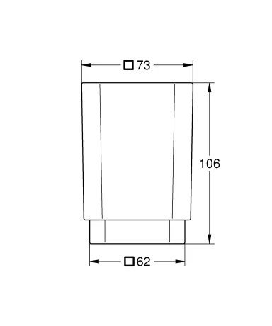 Стакан для зубних щіток Grohe Selection Cube (40783000) — Photo 1