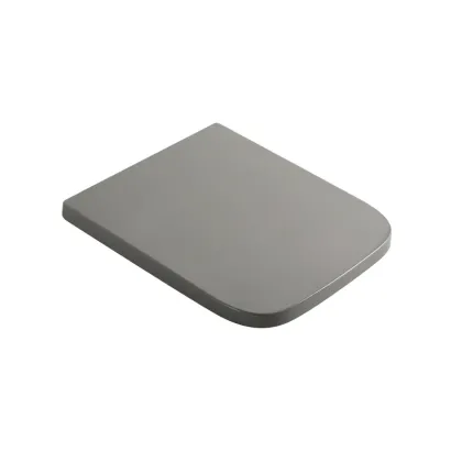 Сидіння-кришка для унітазу Mixxus Premium SEAT COVER QUADRO-2004 GRAY 425х358х32mm дюропласт (MP6686)