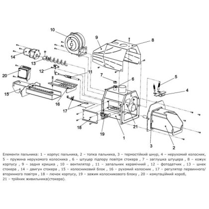 Комплект пелетна горілка Thermo Alliance Evo 50 кВт + контролер ECOMAX 860 Plum — Photo 3