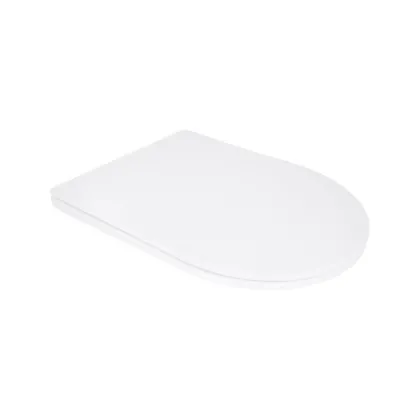 Сидіння для унітазу Qtap (Taurus 520) 455x365x38 мм, White, з мікроліфтом, Slim Duroplast, Quick Release QTSC179W49384