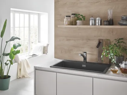 Змішувач для кухні з висувним виливом Grohe Eurosmart New (30305001) — Photo 9