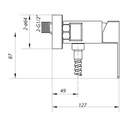 Змішувач для душа ZERIX LR72033 (LL1469) — Photo 1