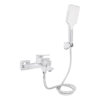 Змішувач для ванни Qtap Arvin з душовим гарнітуром QTARV259CRM48640 Chrome