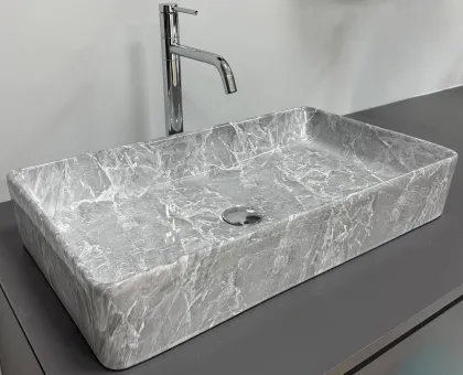 Умивальник (раковина) VBI TRIEST GREY STONE накладний