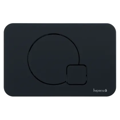 IMPRESE i7115, кнопка змиву, чорний soft-touch, пластик