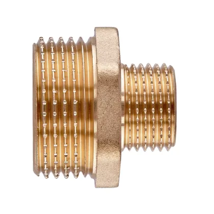 Ніпель редукційний Koer KF.N0608.WN - 3/4"x1/2" без нікелю (KR5573) — Photo 1