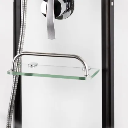 Душовий бокс Lidz Majatek SB90x90.BLA.LOW.TR, скло прозрачне 5 мм — Photo 2