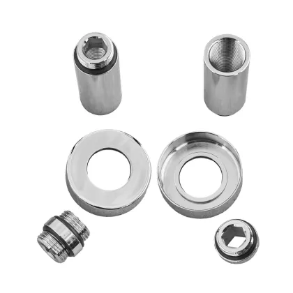 Комплект подовжувачів Koer KF.SET.06MF 1/2Fx1/2M хромований (KR5849) — Photo 4