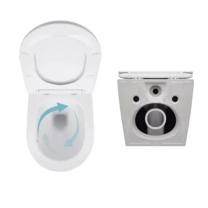 Акційний набір: Унітаз підвісний Jay Ultra Quiet QT07335177W 485х360х320 + Tern Ultra Quiet QT17332303ASW 490x365x325 — Photo 4