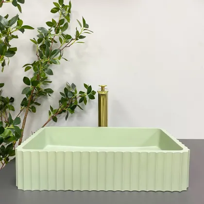 Умивальник (раковина) VBI FLORENTIA LIGHT GREEN MATT накладний — Photo 2