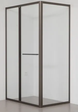 CRUZE душова кабіна 80*120*200см, тип дверей COME IN, профіль metal gun, прозоре скло — Photo 2