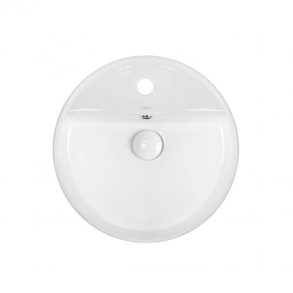 Раковина-чаша Qtap Swan 420х420х145 White з донним клапаном QT1611A051TW