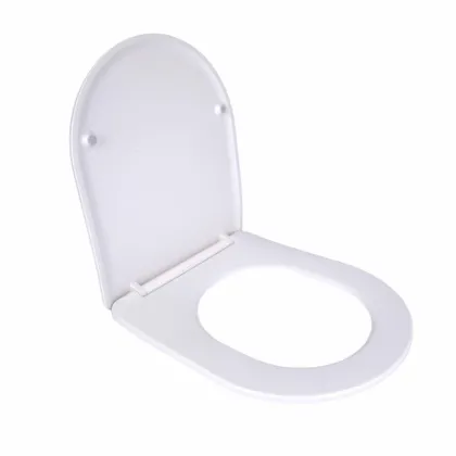 Сидіння для унітаза підлогового (Dove) 425×363×30 мм, White, з мікроліфтом, Slim Duroplast, Quick Release QT06228380BW3 Qtap — Photo 2