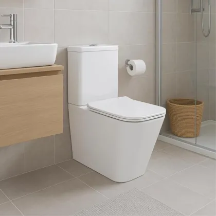 Унітаз-компакт Qtap Crow Eco безобідковий з сідінням Soft-close QTCRO27W48750 — Photo 2