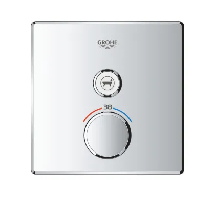 Термостат прихованого монтажу із одною кнопкою керування Grohe Grohtherm SmartControl (29123000) — Photo 1