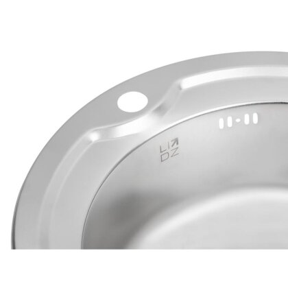 Кухонне миття Lidz 510-D 0,8 мм Satin (LIDZ510DSAT) — Photo 5