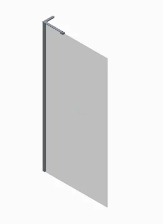 Душова перегородка Koer SR SP02-100x200-TR-01 Walk-In прозоре скло Easy Clean 8мм, хром (KR5395) — Photo 25