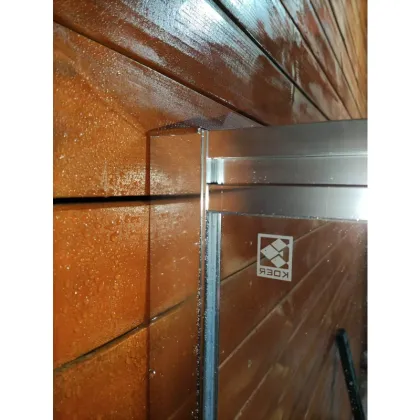 Шторки скляні на ванну розсувні Koer SR BS06-120x150-TR-01 прозоре скло Easy Clean 6мм, хром (KR5945) — Photo 20