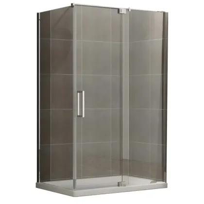 Душова кабіна без піддону Koer SR SC02-100x80x200-TR-01 прозоре скло Easy Clean 8мм, хром (KR5355)