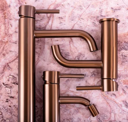Змішувач для раковини (умивальника) REA LUNGO BRUSHED COPPER високий — Photo 3