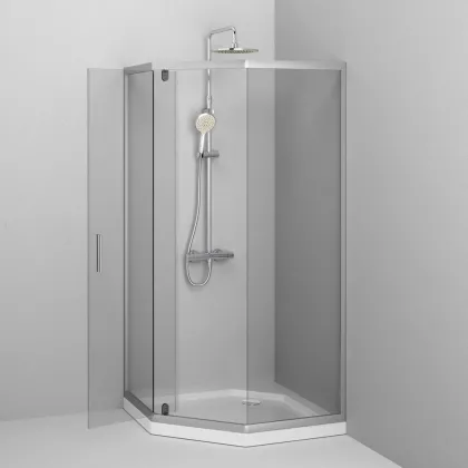 Душеве огородження 5-corner Pivot 90x90 см, без піддону AM.PM W90UG-405-090MT Gem — Photo 3
