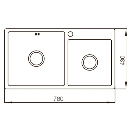Мийка Mixxus MX7843-220x1.0-Satin (MX0564) — Photo 1