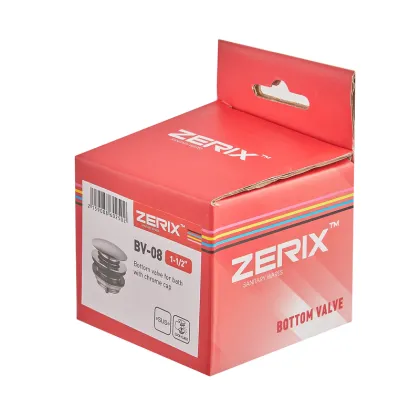 Донний клапан для ванни ZERIX BV-08 автоматичний (Click-Clack) (Колір хром) 1 1/2'' (ZX6025) — Photo 3