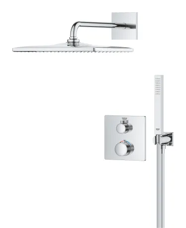 Душова система прихованого монтажу з термостатом Grohe Grohtherm (34870000) — Photo 3