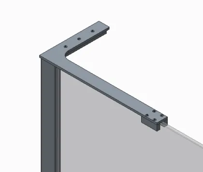 Душова перегородка Koer SR SP02-100x200-TR-01 Walk-In прозоре скло Easy Clean 8мм, хром (KR5395) — Photo 4