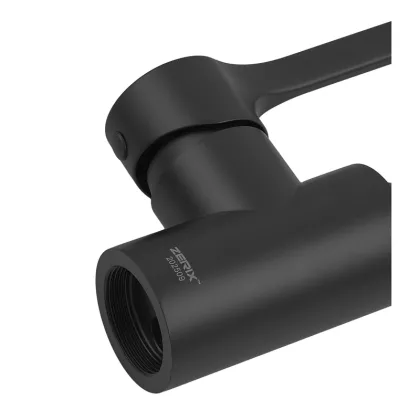 Змішувач для кухні ZERIX REX-011 BLACK REFL.BLACK з нерж. сталі (Колір чорний+силіконовий вилив чорний) (ZX6132) — Photo 2