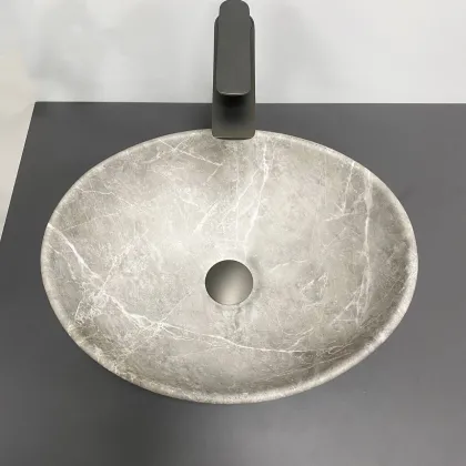 Умивальник (раковина) VBI PARMA BEIGE STONE MATT накладний — Photo 1