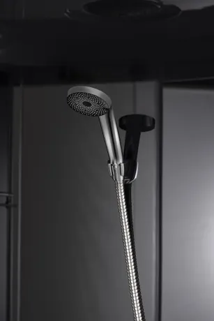 Бокс душовий без гідромасажу Mixxus STRONG SB02-90x90x215-GR SATIN з низьким піддоном (MI6887) — Photo 4