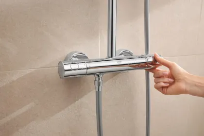 Душова система з термостатом для настінного монтажу Grohe Tempesta System 250 Cube (26689001) — Photo 6