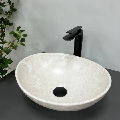 Умивальник (раковина) VBI PARMA LIGHT STONE MATT накладний