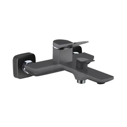 Змішувач для ванни Qtap Presto (з душовим гарнітуром) QTPRE259GRP45584 Graphite