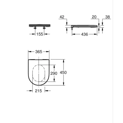 Сидіння для унітазу Grohe Euro Ceramic (102500SH00) — Photo 4