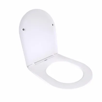 Сидіння для унітаза підлогового (Grand) 560×363×30 мм, White, з мікроліфтом, Slim Duroplast, Quick Release QT26228301W3 Qtap — Photo 2