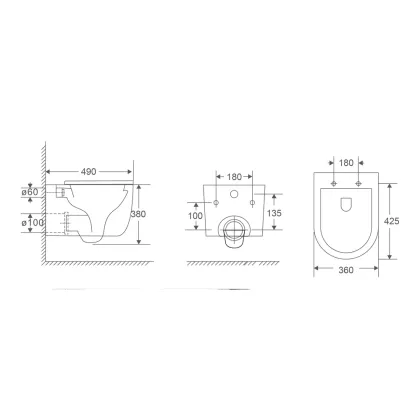 Комплект Grohe Set Унітаз TOPPER-0302-T3 + Інсталяція Grohe Rapid SL 38772001 (38772001TOPPER0302T3) — Photo 20